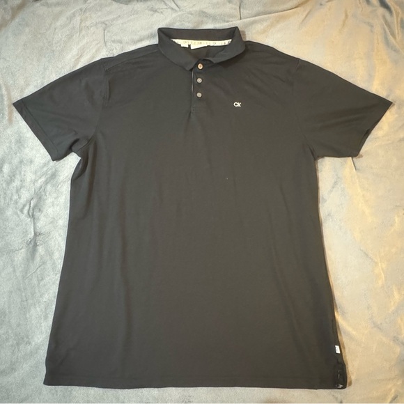 Calvin Klein Black Polo Shirt Classic Cotton Blend
#1001 - Picture 1 of 7